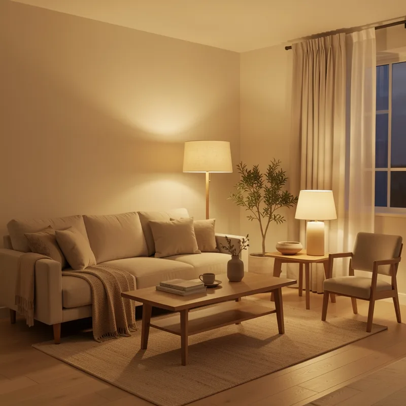Éclairage feng shui maison : guide des couleurs de lumière par pièce