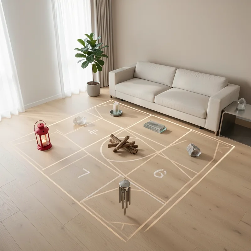 Zones feng shui maison : bagua, signification et aménagement pièce par pièce